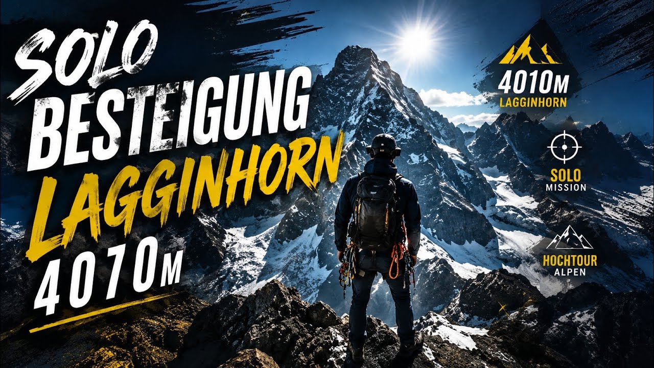 🚨 Alleine auf das Lagginhorn 4010m – mein Solo-Abenteuer in den Alpen!