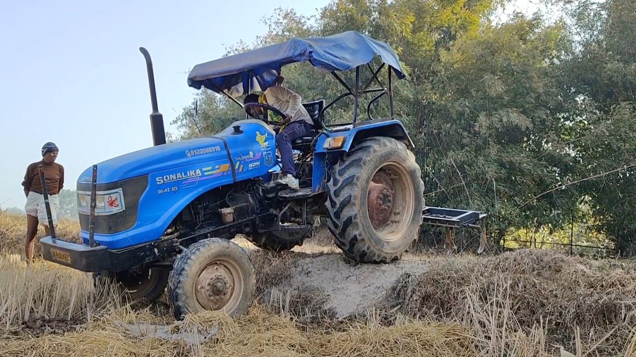 Sonalika Di-42 Sikandar With Cultivator work Tractor Gadi
