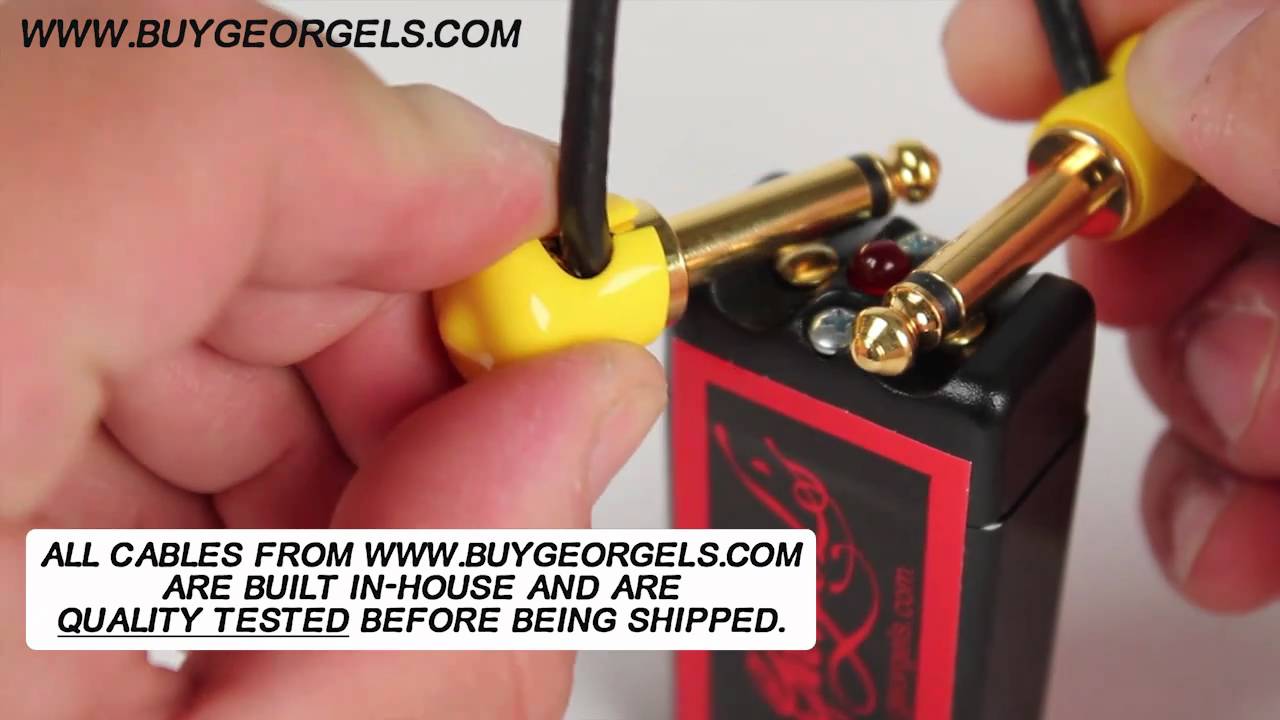 George L's premade patch cables from www.buygeorgels.com