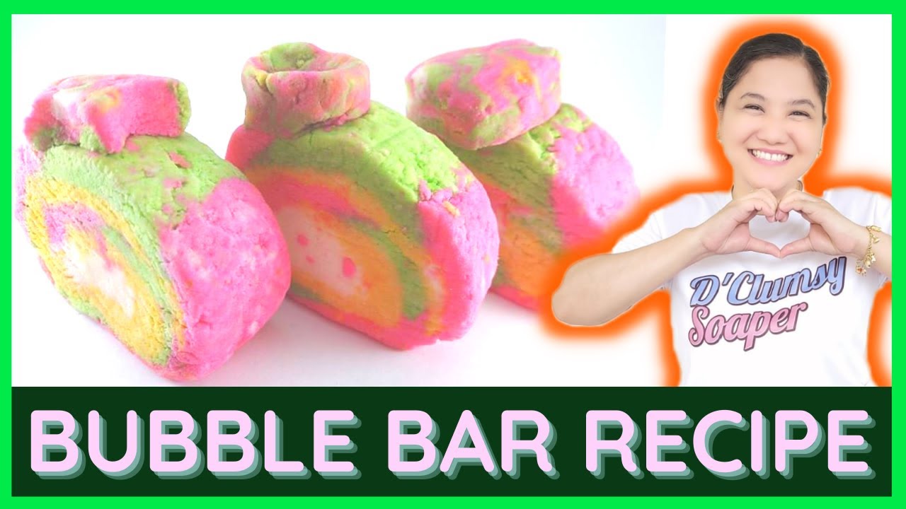 SUPER EASY BUBBLE BAR RECIPE for Bubble Bath  | D' Clumsy Soaper