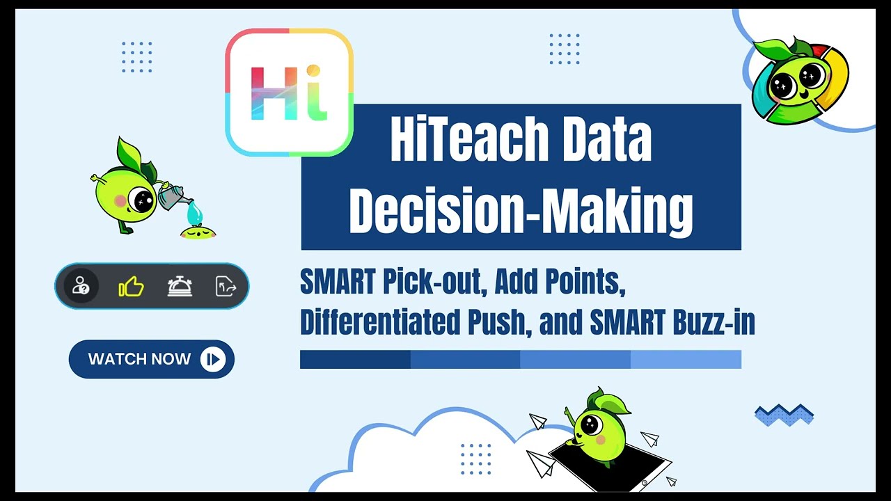 10. HiTeach Data Decision-Making: SMART Pick-out, Add Points, Differentiated Push, and SMART Buzz-in