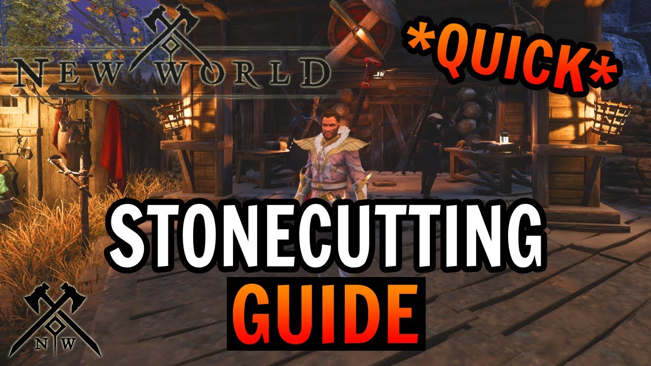 Stonecutting IS The BEST SKILL in New World?! New World Basic Gem & Stonecutting Guide