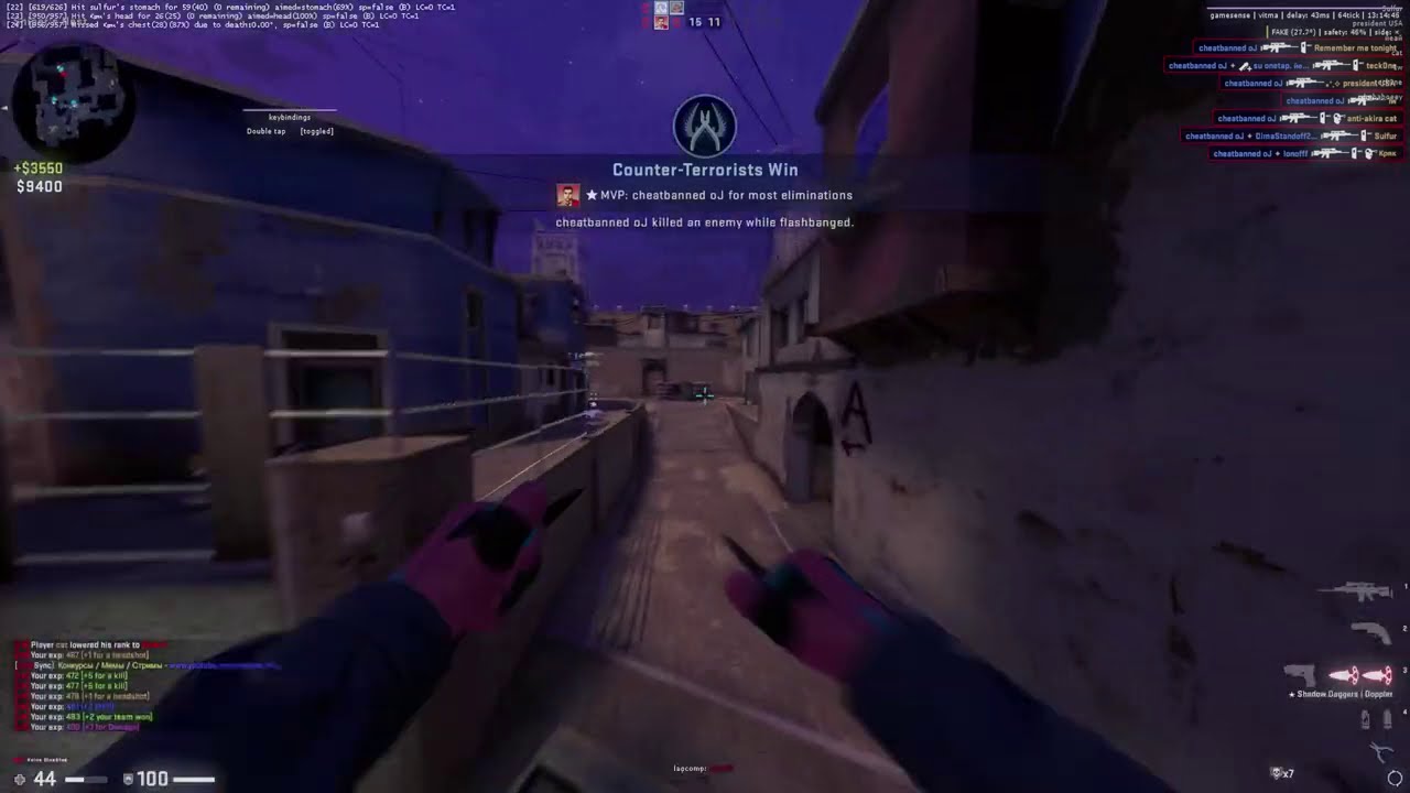 hvh highlights #15 ft. gamesense | shoppy.gg/@vitma