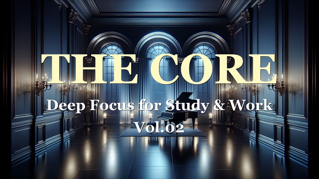 [THE CORE Vol.02] | 1080p Full HD | 120min Deep Focus Piano | 50-57 BPM