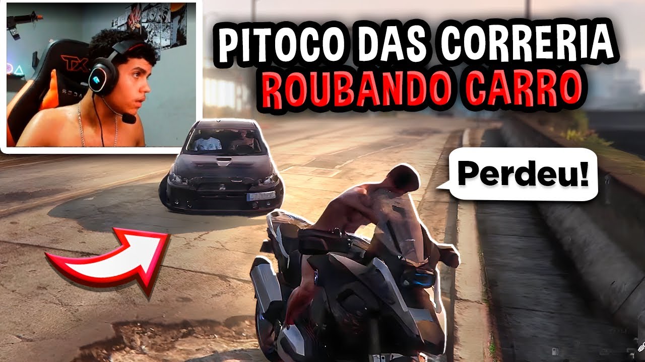 ROUB@ANDO CARROS DOS OTARO no GTA RP (Pitoco Dugera)