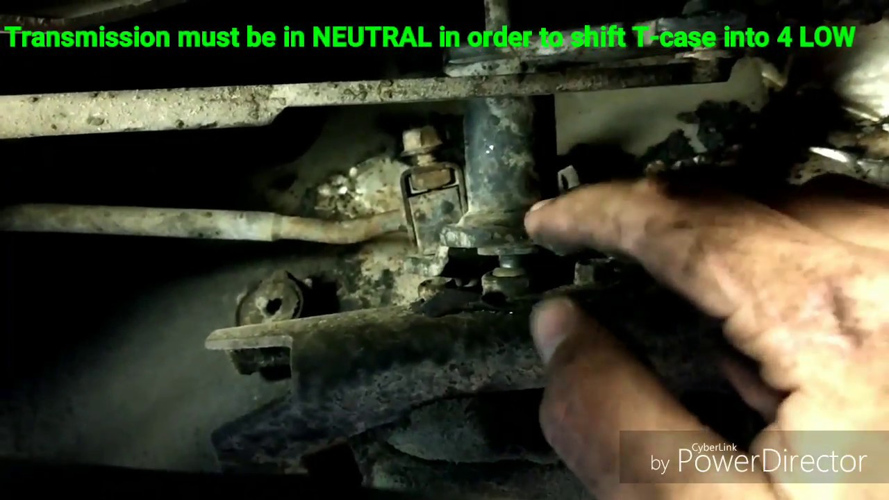 How to adjust transfer case linkage on jeep cherokee xj