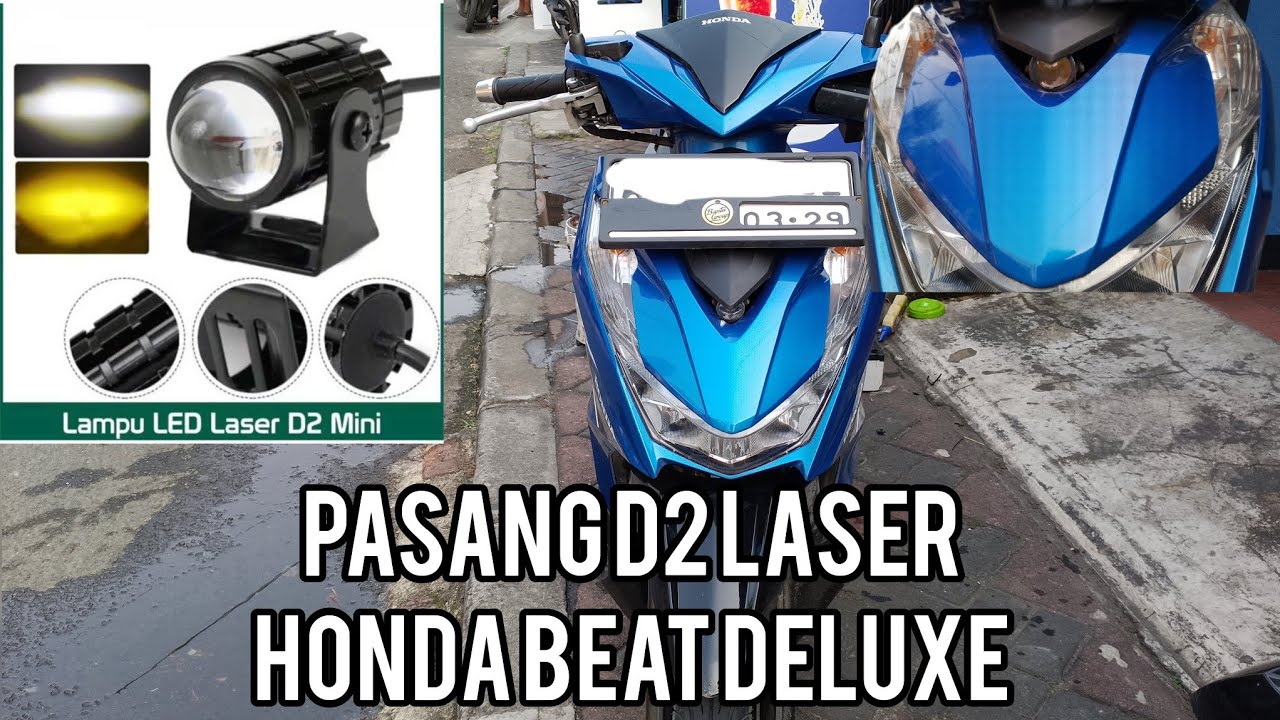 PASANG LAMPU TAMBAHAN D2 LASER‼️HONDA BEAT DELUXE #modifikasi #beatdeluxe #cinematic