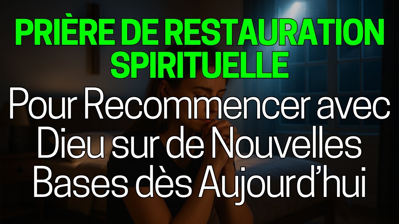 🙏 Pri&egrave;re de Restauration Spirituelle pour Recommencer avec Dieu sur de Nouvelles Bases 🙏