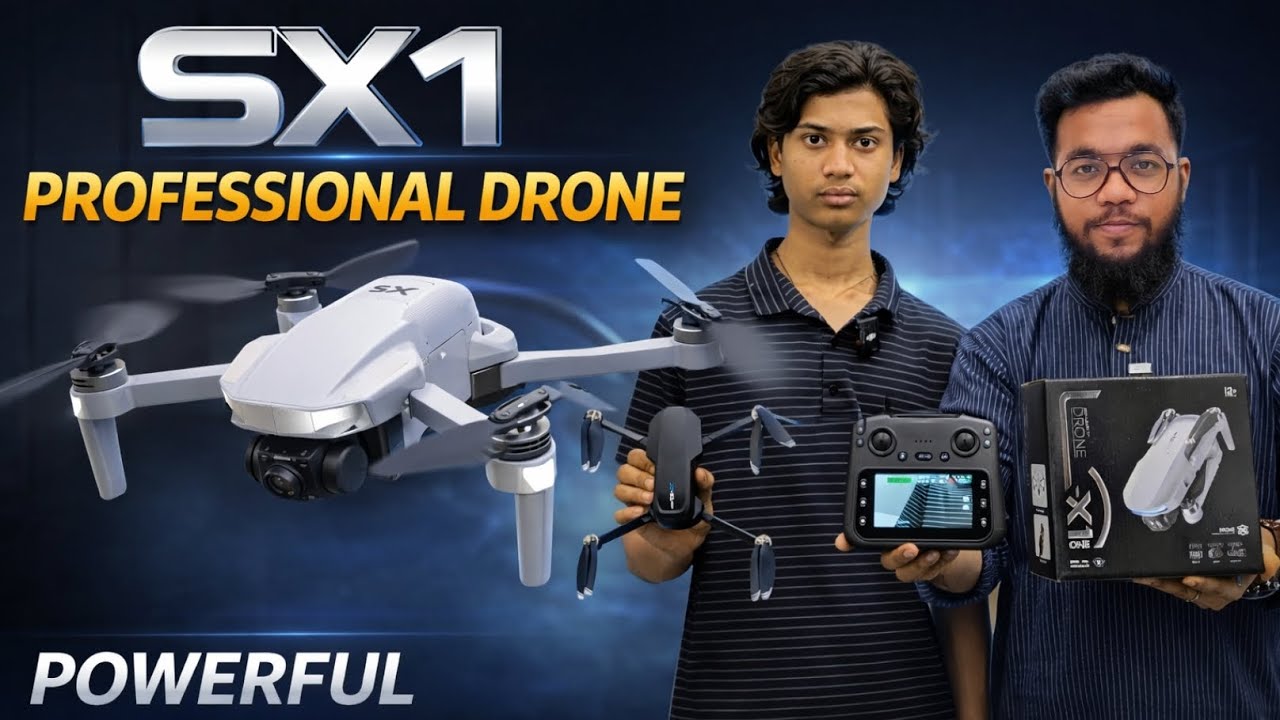 SX1 Professional Drone Unboxing & Review: সেরা বাজেটে সেরা ক্যামেরা ড্রোন!🚁📸#channel #drone #foryou 