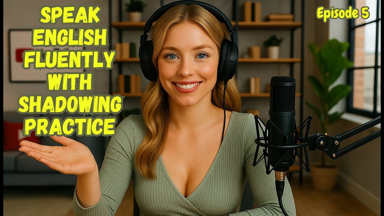 SPEAK ENGLISH FLUENTLY with Shadowing English Speaking Practice | Episode 5 | English Podcast