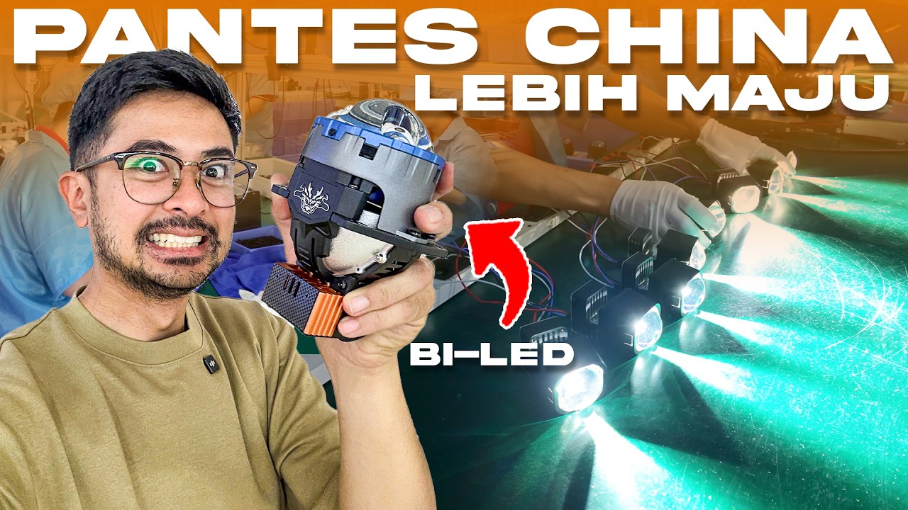 GREBEK PABRIK PROJIE BILED DI CINA‼️ Ternyata Ini Rahasia Bikin Lampu Super Terang 😱