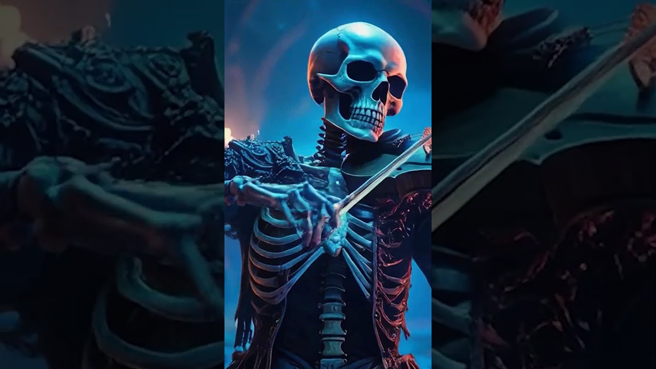 Skeletons Play Violin Metal #violinmetal #violinmelodies #violinmelody #violin #metalmusic