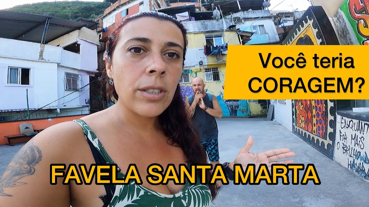 COMO &Eacute; A FAVELA, SANTA MARTA no RIO DE JANEIRO | BRAZIL