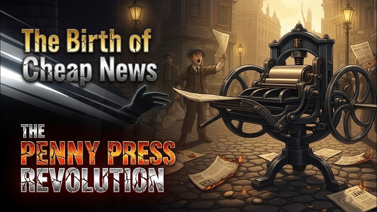 The Penny Press History Explained | How Cheap Newspapers Changed American News & Democracy
