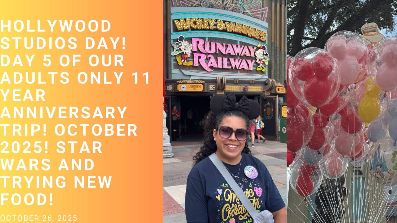 Hollywood Studios! Day 5 of our 11 year Anniversary trip! All the Star Wars rides/trying new food!