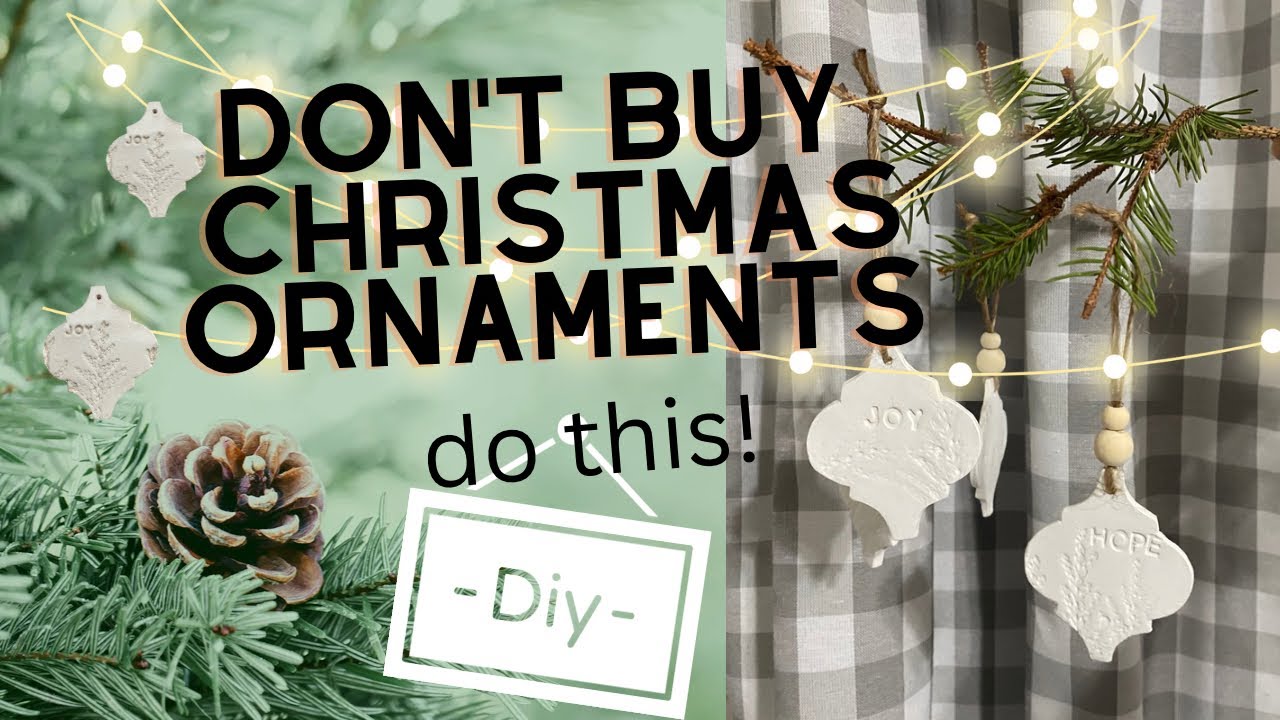 Handmade Christmas DIY Clay Personalized Ornament | Clay Ornament | Handmade Ornament