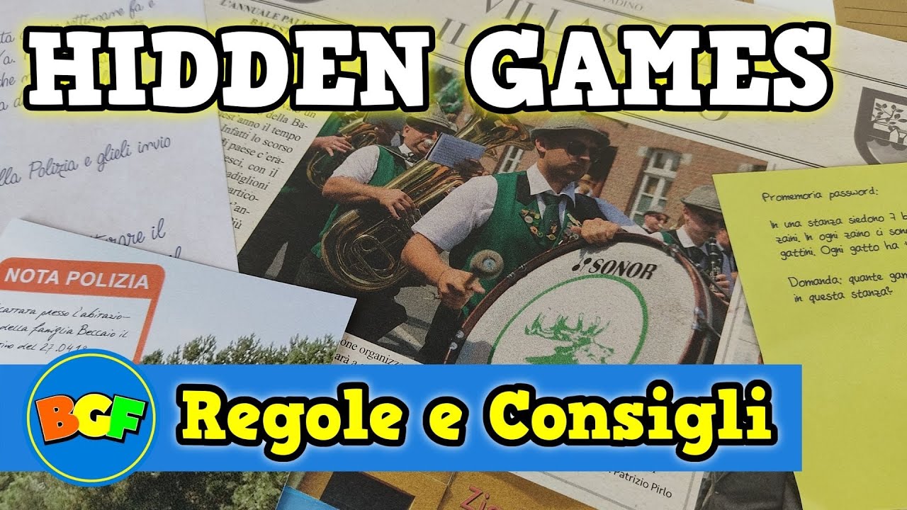 HIDDEN GAMES | Gioco d'Investigazione di un Caso Poliziesco | Tutorial 62 Come si gioca