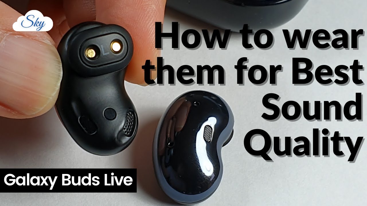 How to wear Galaxy Buds Live correctly to get the best sound quality - Change wing tip demo