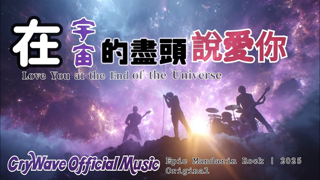 🌌《在宇宙的盡頭說愛你 Love You at the End of the Universe》💫 2025 史詩級華語搖滾愛情歌曲｜CryWave Official Music Video  