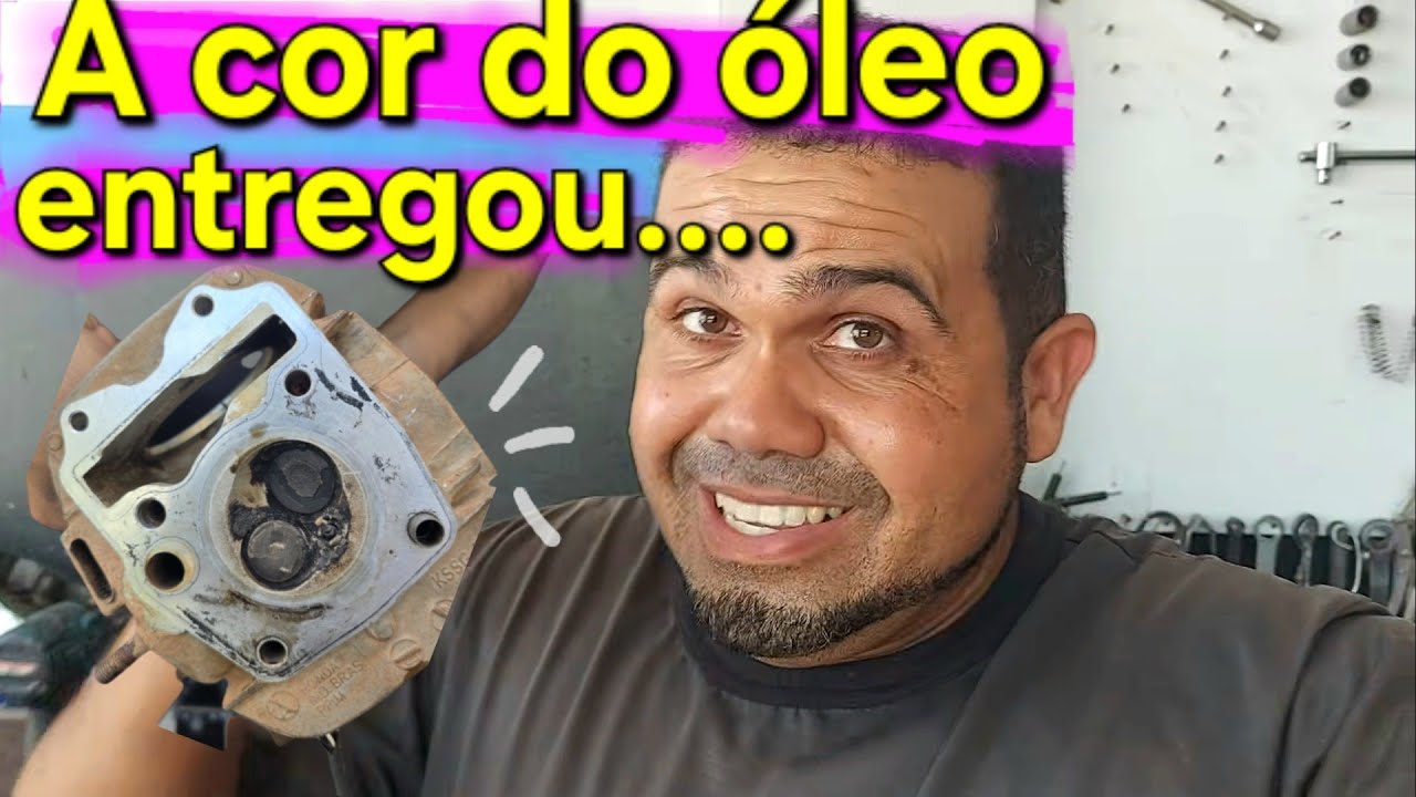 A cor do óleo diz tudo motor sem força BIZ125 INJETADA 