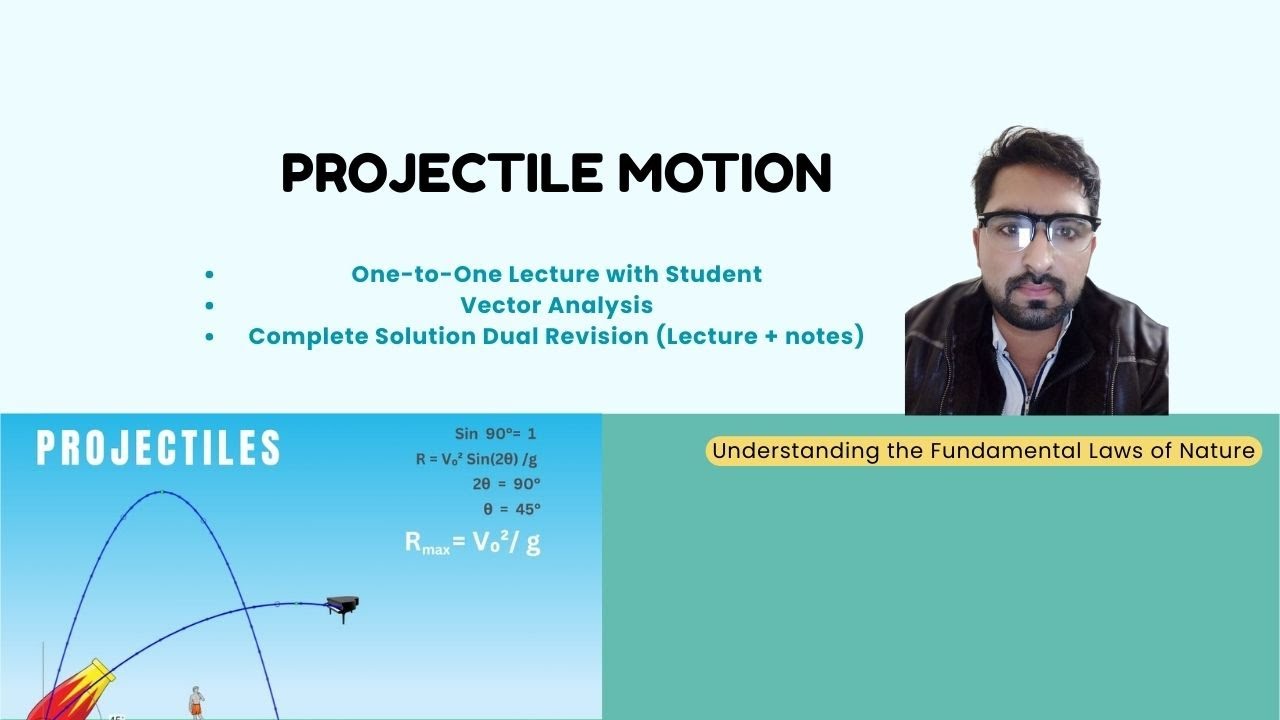 Projectile Motion Using Vector and Energy Analysis | One-to-One Physics Lecture