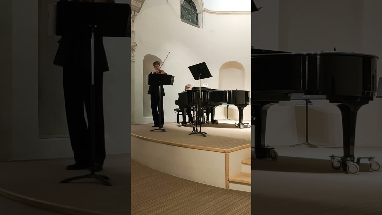 Pierre Emmanuel LARGERON et Antoine ROSSFELDER jouent : DVORAK,  Sonate en Sol majeur op 100, I