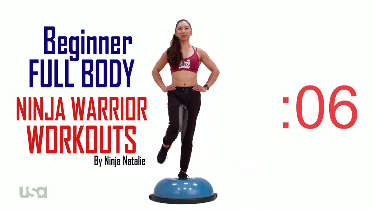 At Home NINJA WARRIOR Workouts - Beginner Full Body