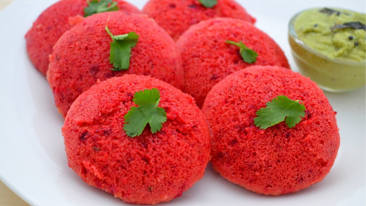 பீட்ரூட் இட்லி சுவையாக செய்வது எப்படி | Beetroot Idly recipe in Tamil | How to make beetroot idli