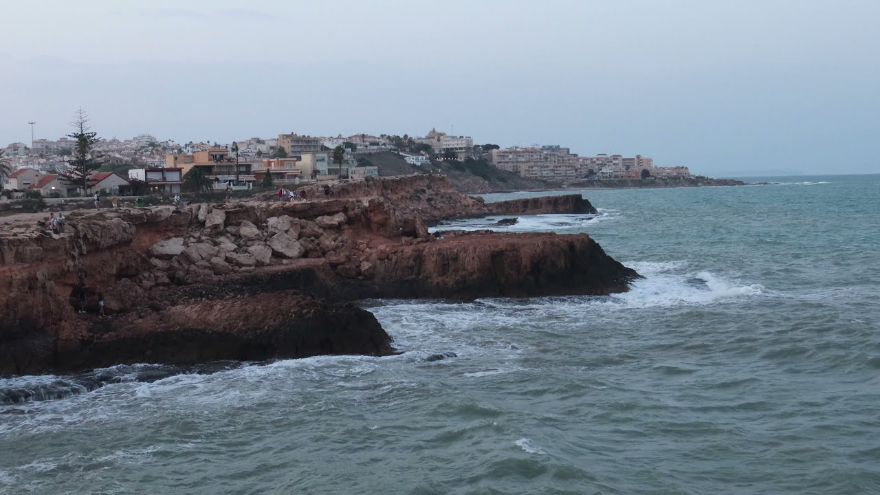 Cliffs in Torre La Mata, Torrevieja