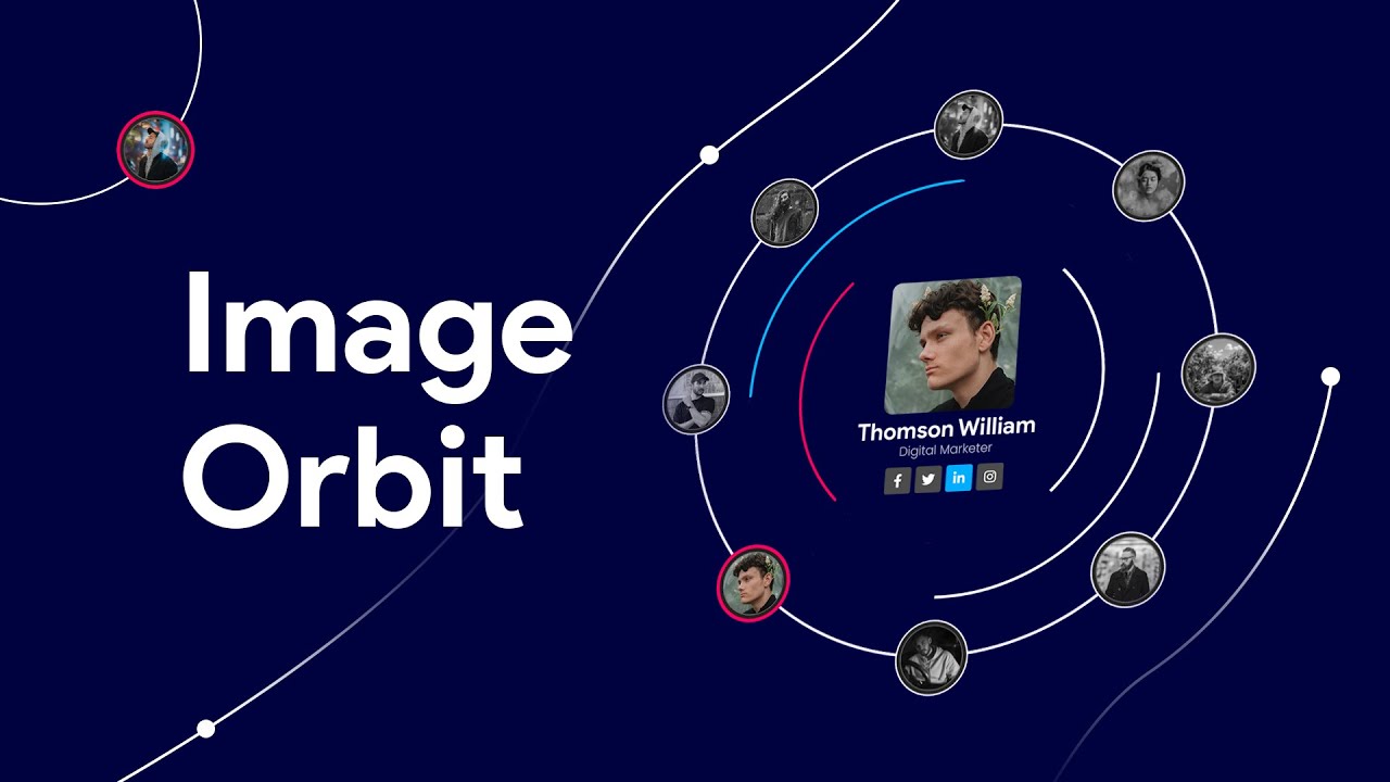 Make an Orbiting Circle Image Hover Effect/Animation in Elementor | Cool Team Member Section Design