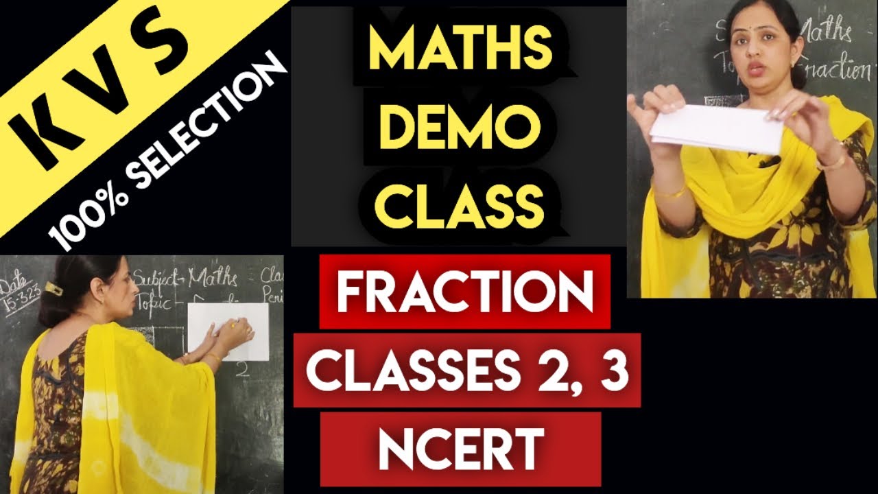 KVS Maths Demo Class || How to introduce fractions