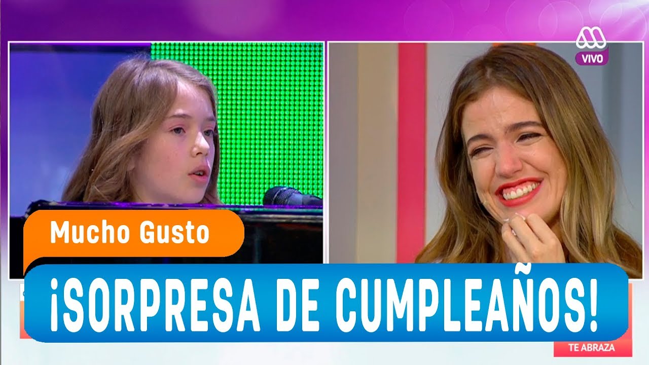 Emocionante sorpresa de cumpleaños a Millaray  - Mucho Gusto 2018 - Presentado por Little Mommy