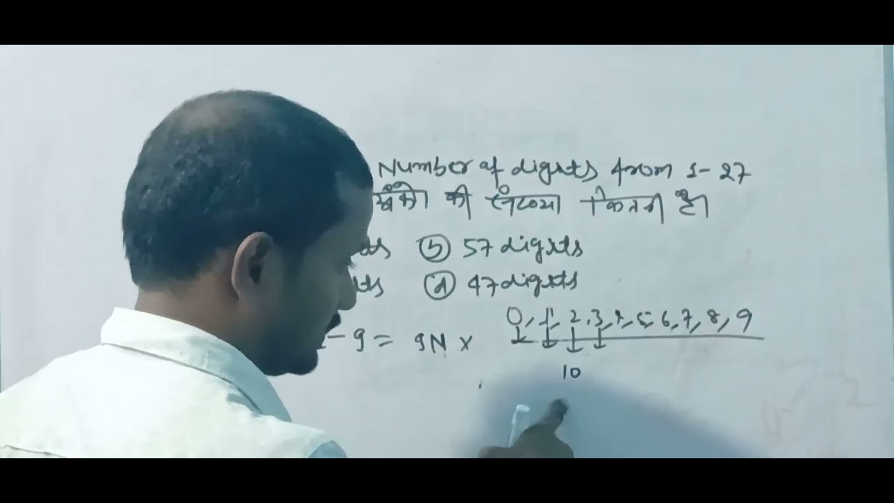 Number of digitis  part 1 by Nitish sir अंको की संख्या  nk academy math video Number of digitis 