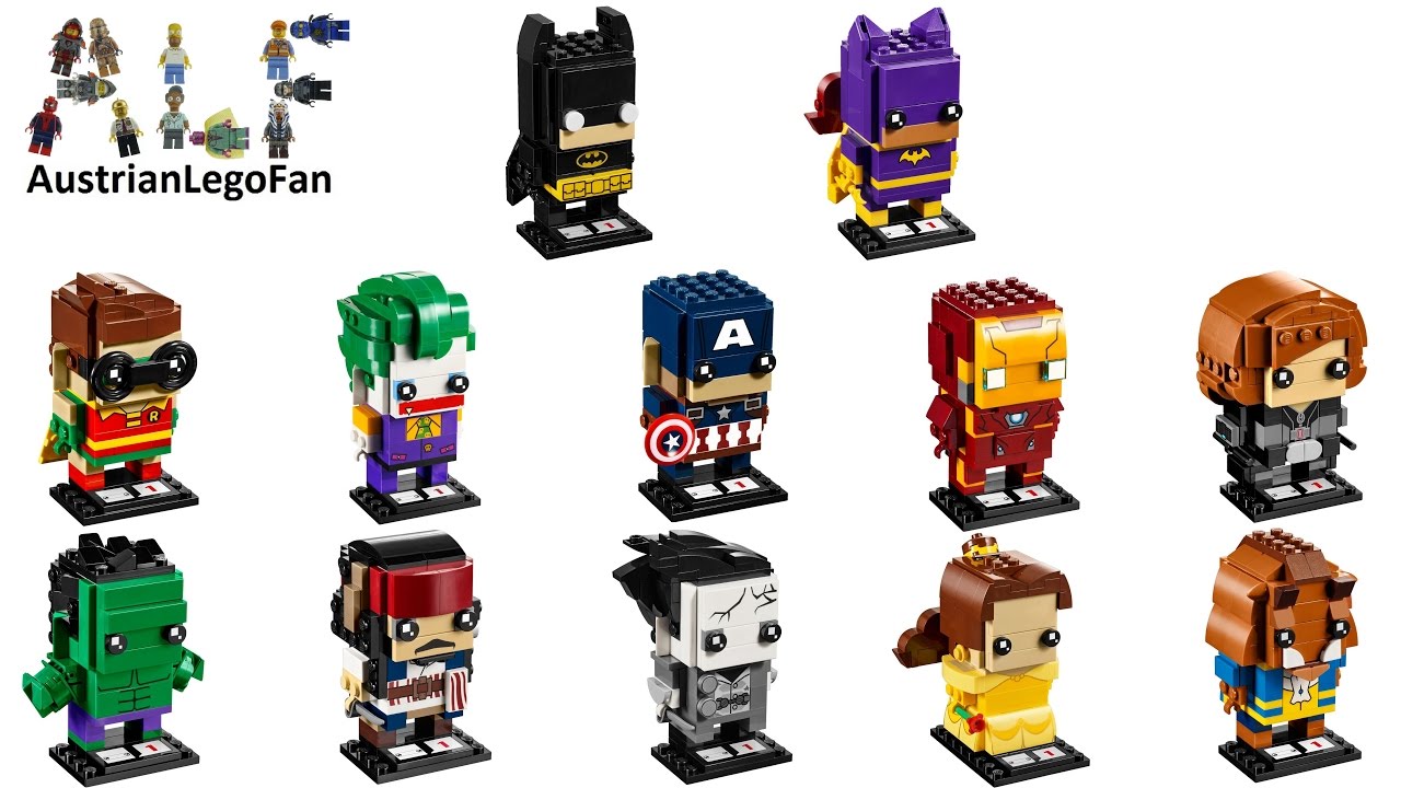 All Lego Brickheadz 2017 Complete Collection - Lego Speed Build Review