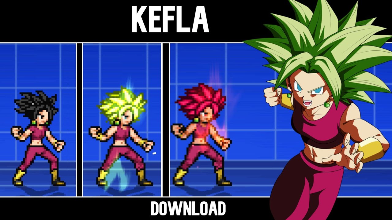Kefla Baseform/SSJ/SSJG Jus Char [MUGEN] By Salah Uchiha