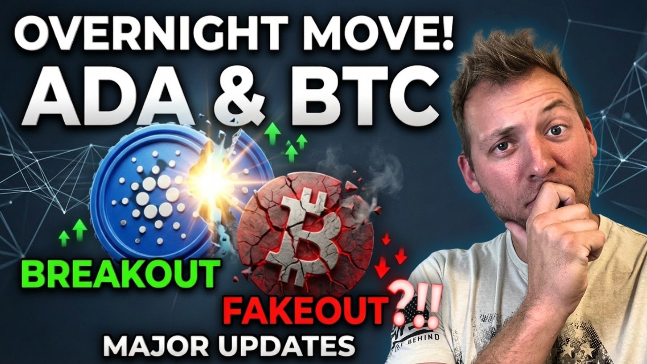 Ночное движение Cardano и Bitcoin: прорыв или ложный прорыв?!! Важные новости!