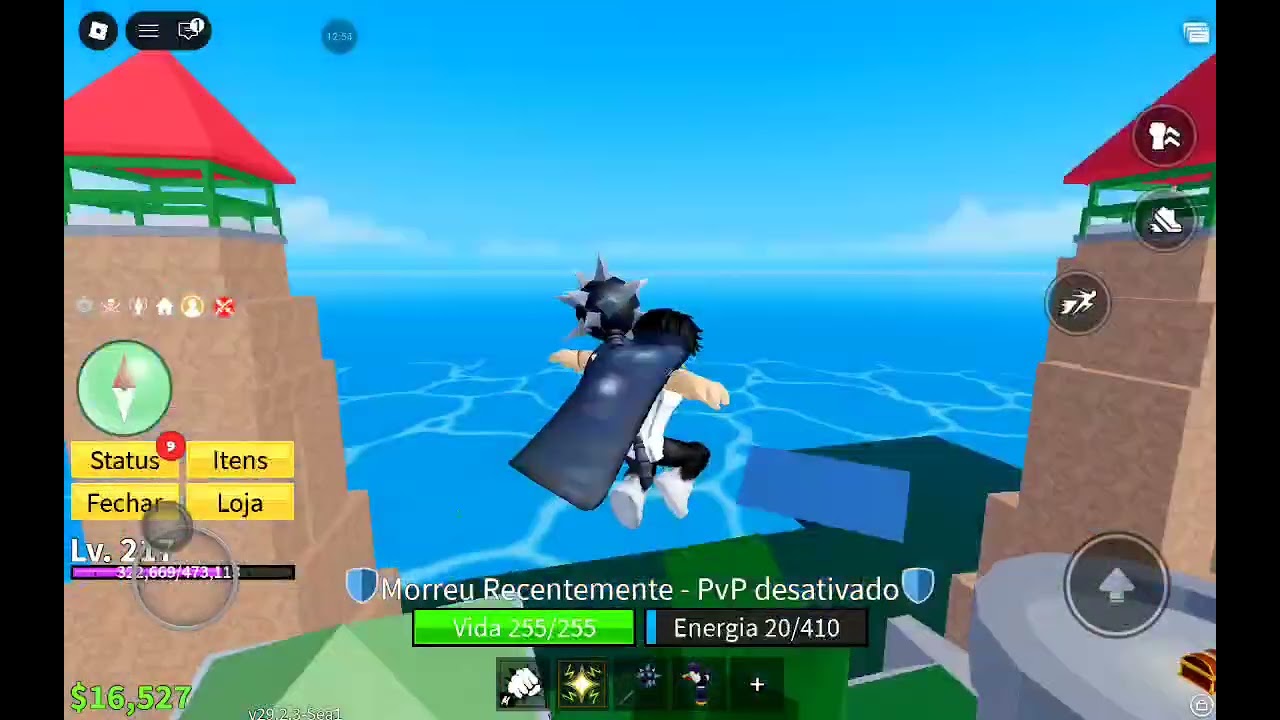 minha primeira vez jogando blox fruts com vocês