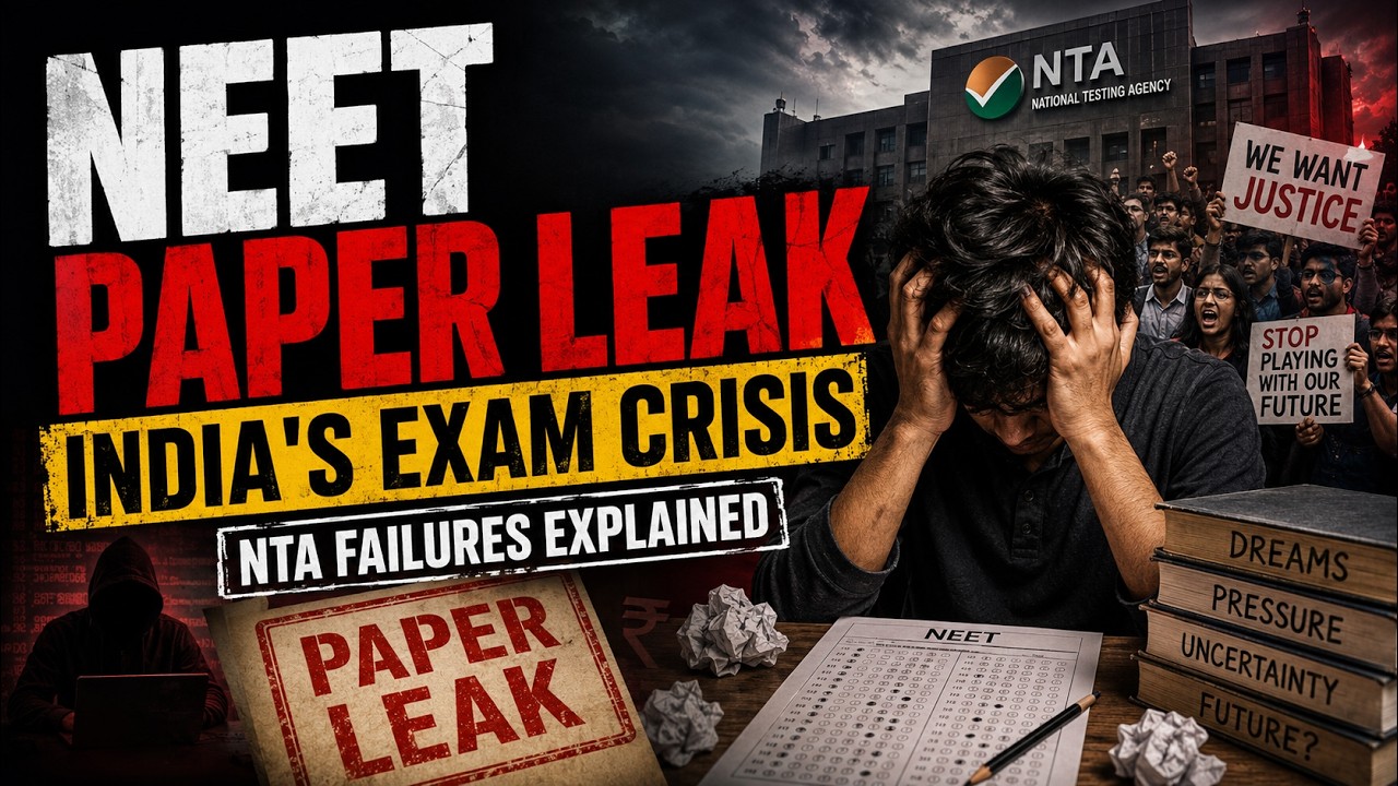 NEET Paper Leak & NTA Crisis Explained | India&rsquo;s Broken Exam System