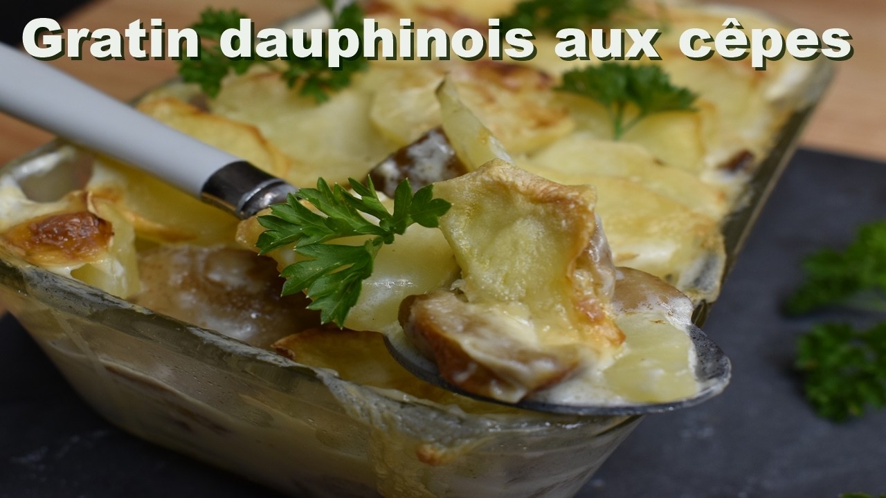 Gratin Dauphinois AUX CÈPES: Le Secret des Pommes de Terre CONFITES à la Crème (La vraie tradition)