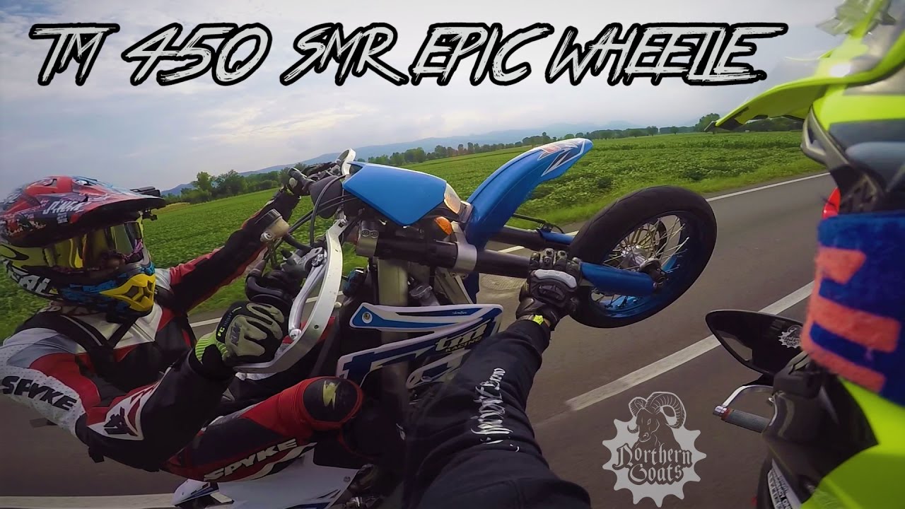 1 MINUTE HIGH SPEED WHEELIE [TM 450 SMR] | Northern Goats