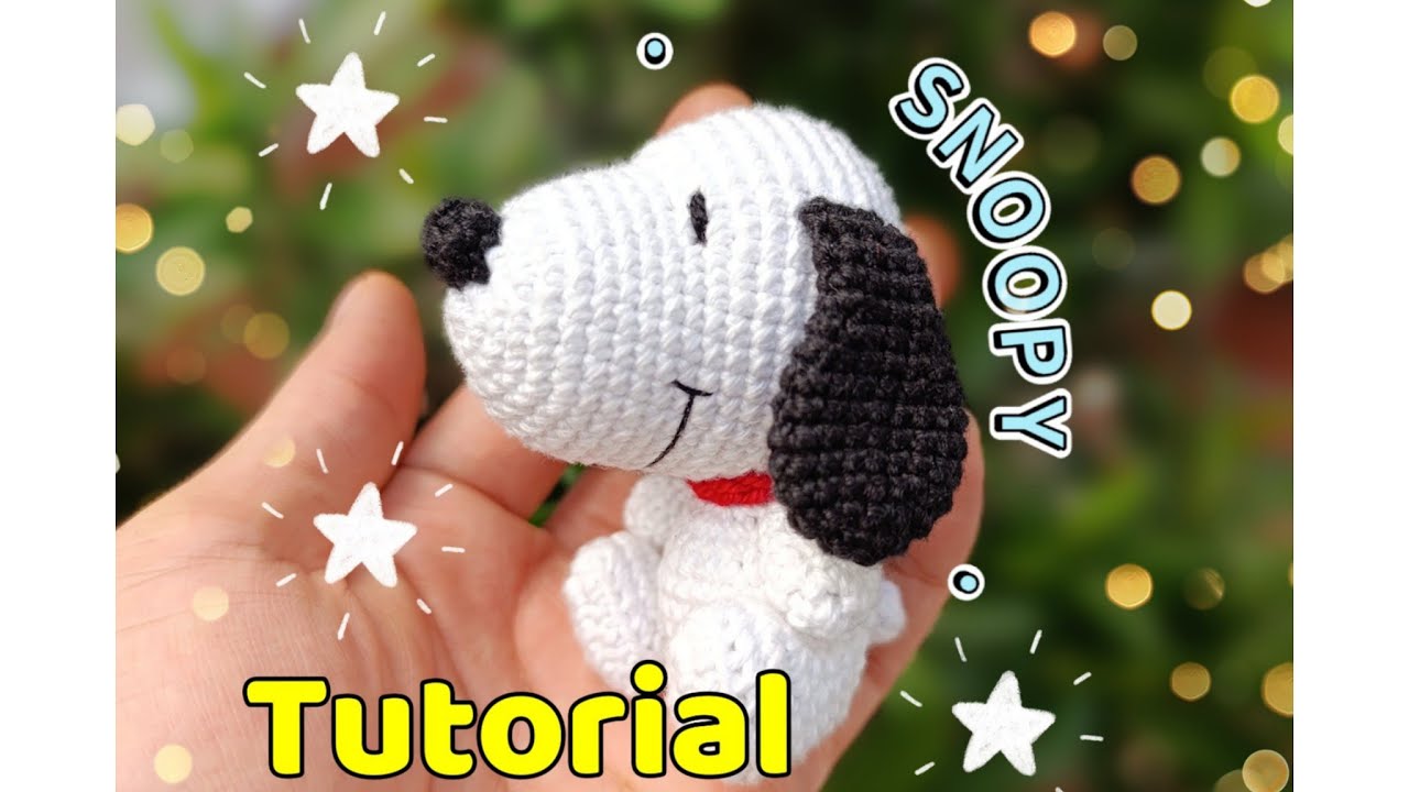 SNOOPY tutorial crochet amigurumi 
