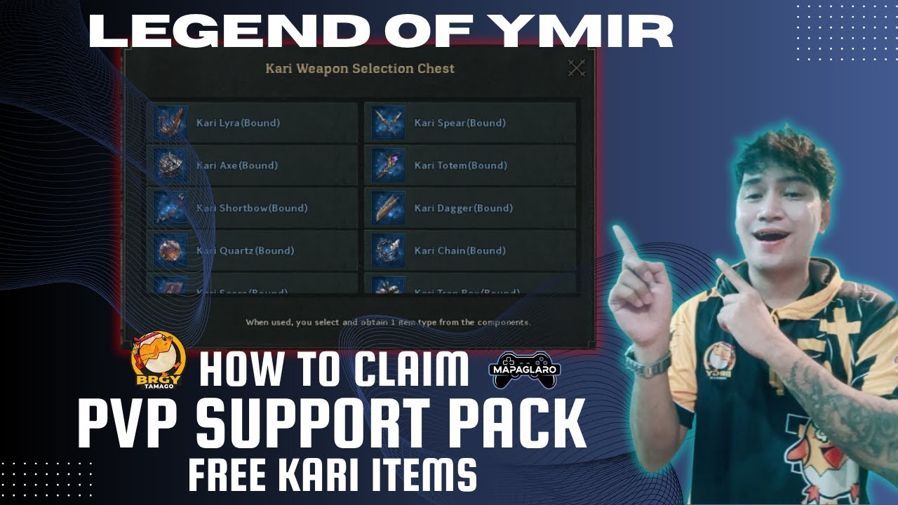 LEGEND OF YMIR: NEW UPDATE HOW TO CLAIM PVP SUPPORT PACK TUTORIAL!(TAGALOG)