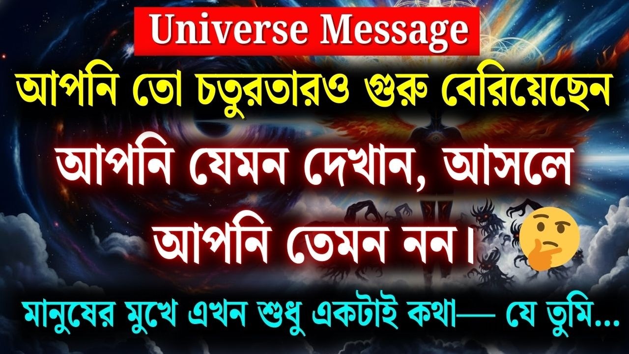 আপনাকে দেখে যেমন মনে হয়, আপনি আসলে তেমন নন—আপনি তো উস্তাদদেরও উস্তাদ হয়ে উঠেছেন! |Universe Message