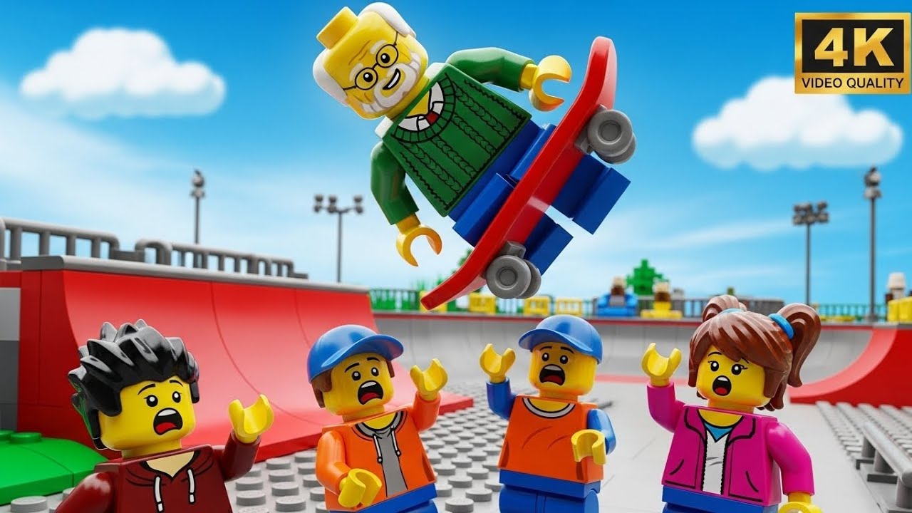 Скейт-парк LEGO City: Дедушка делает сальто назад! 👴🛹