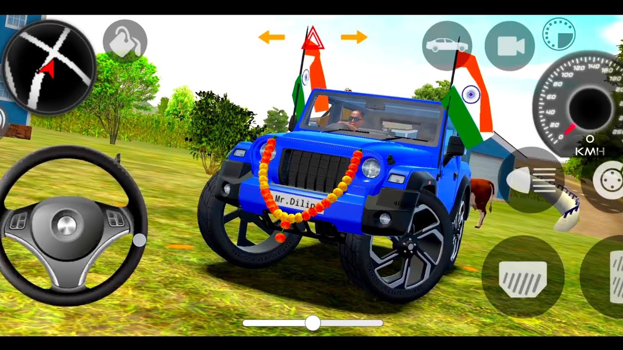 Modified Mahindra Thar😈Games: Indian Blue Thar (Gadi Wala Games) Car Game Android Game - #2025