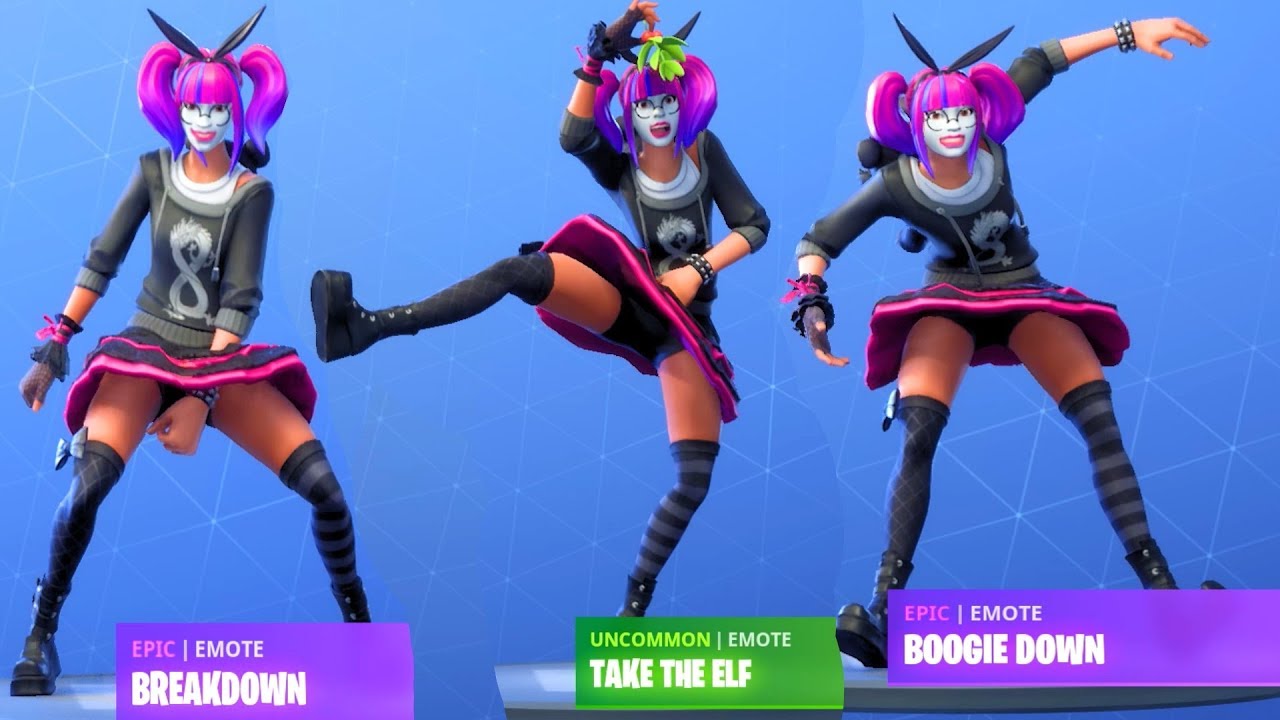 LACE SHOWCASE WITH ALL FORTNITE DANCES (Fortnite Season 7)