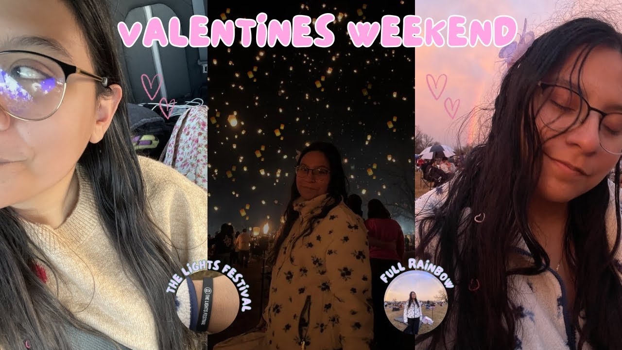 valentines weekend vlog *the lights festival aka lantern festival*￼💜🦎