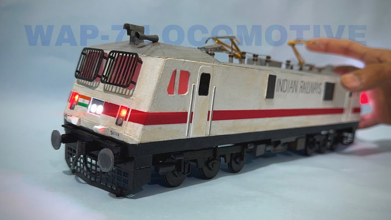 WAP 7 ЛОКОМОТИВ - Создание гиперреалистичной модели поезда из картона и бумаги