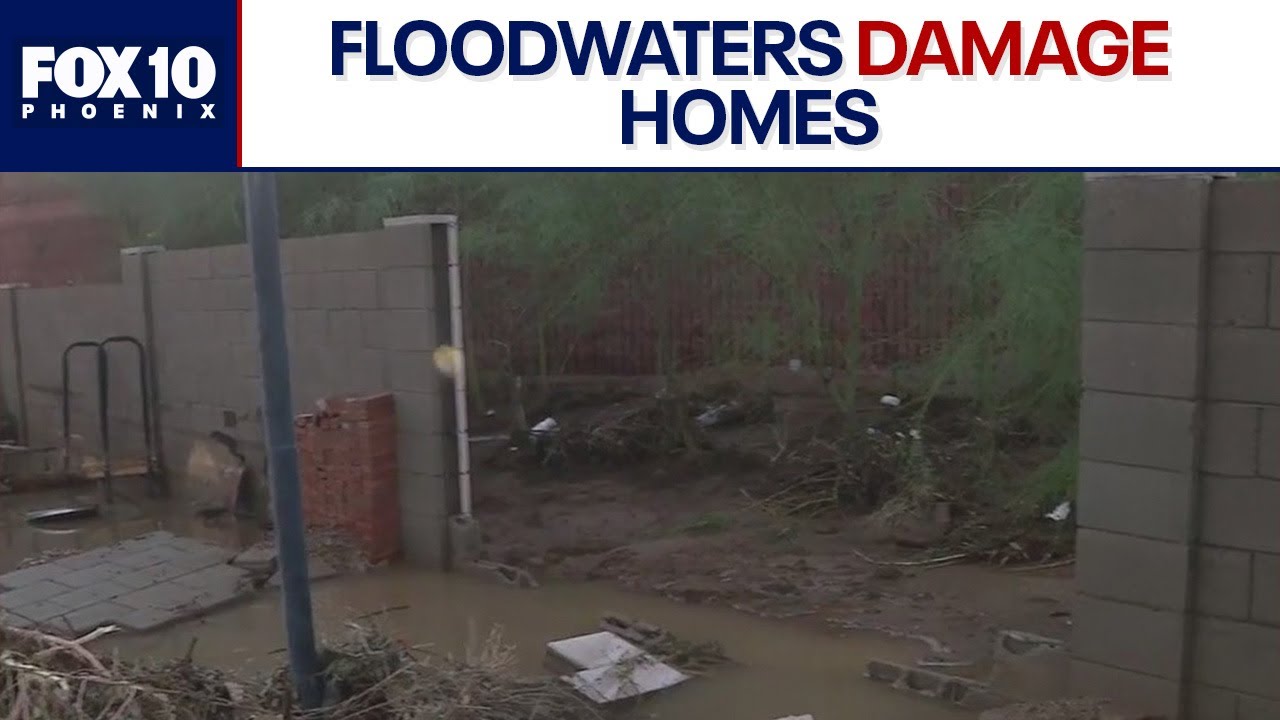 Floodwaters damage homes in Mesa | FOX 10 Phoenix