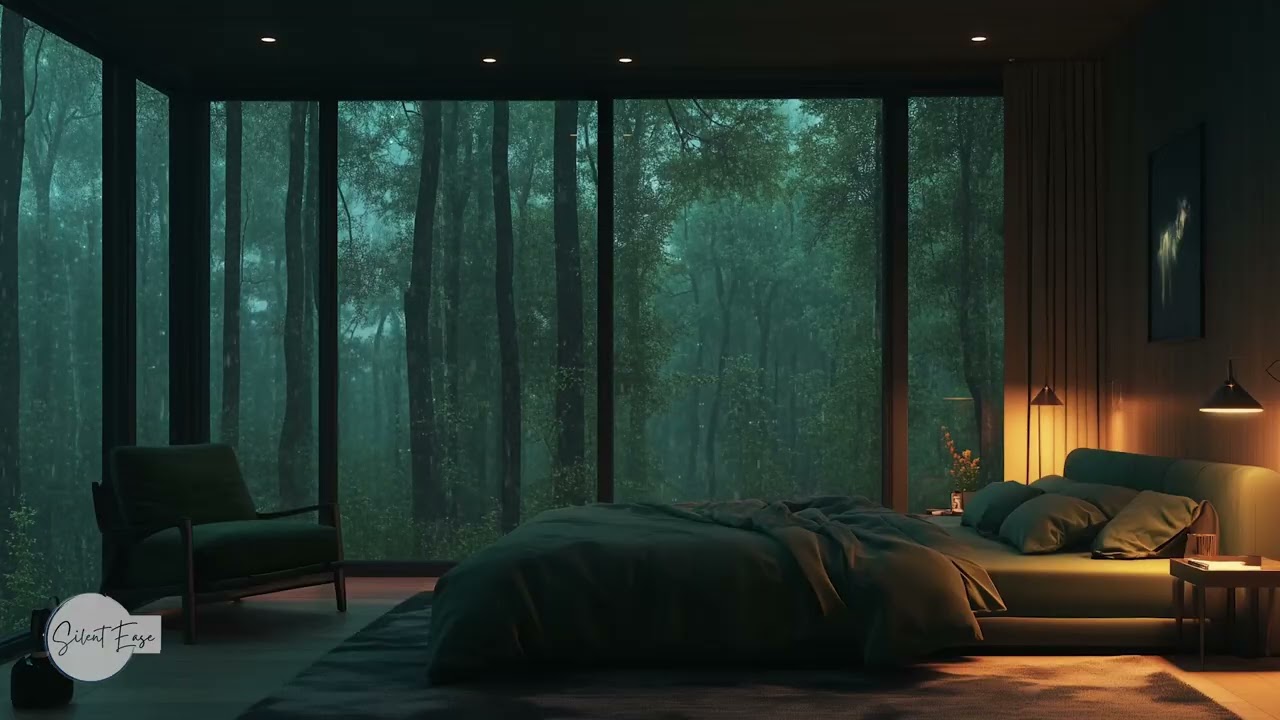 Cozy Night Rain 🌧️ | Relaxing Bedroom Sounds for Sleep